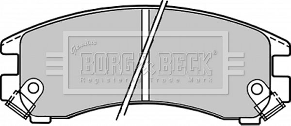 BORG & BECK Bremžu uzliku kompl., Disku bremzes BBP1223